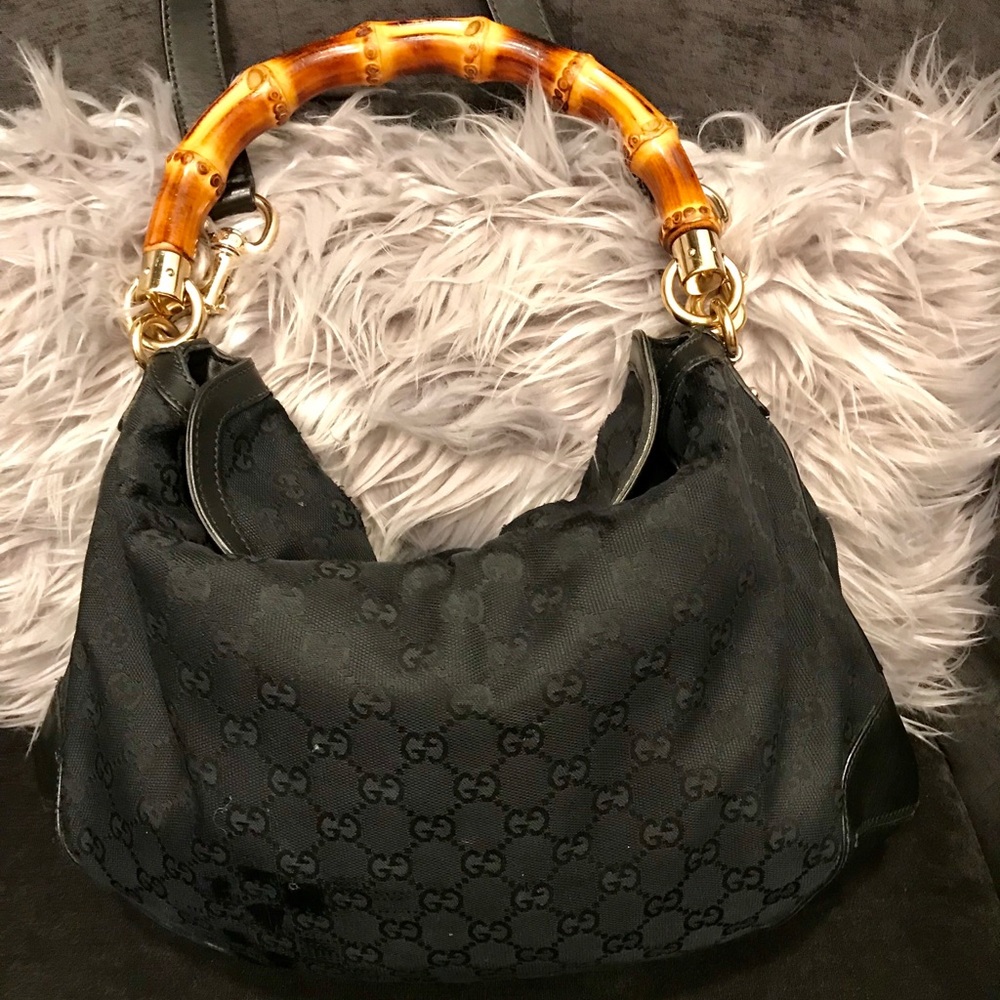 Gucci handbag with bamboo handle